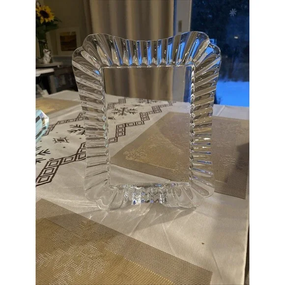 WATERFORD Marquis PICTURE FRAME 5 x 7 , Cut Lead Crystal, Made in Germany - Picture 2 of 4